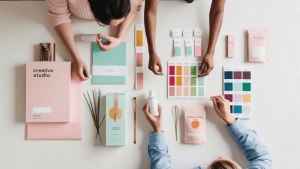 image of marketing professionals designing assets